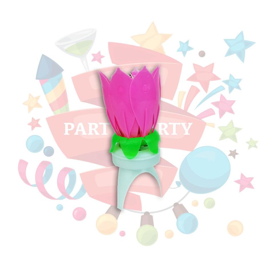 MUM AÇILAN MÜZİKLİ PEMBE