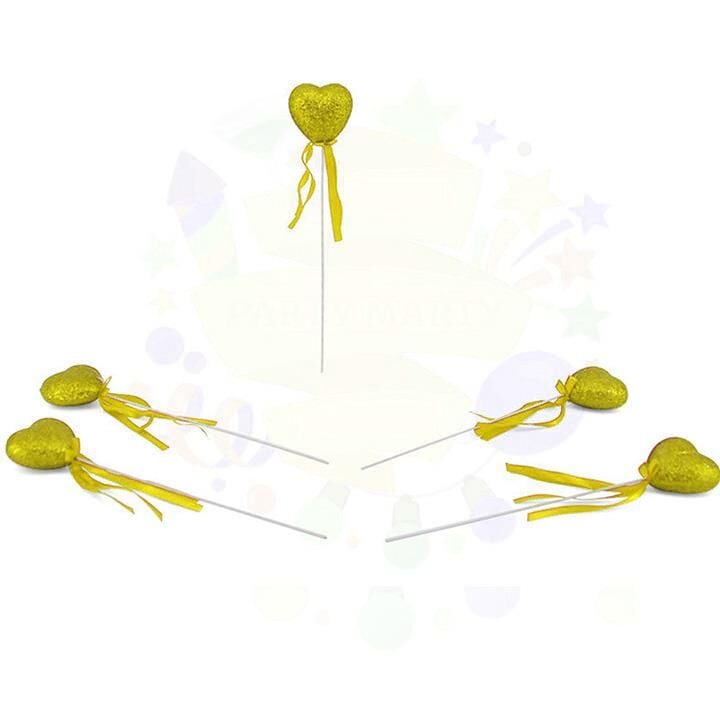 ÇUBUKLU STRAFOR KALP SİMLİ 10 LU ORTA ALTIN