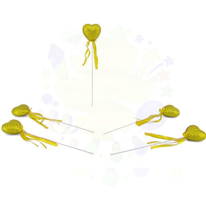 ÇUBUKLU STRAFOR KALP SİMLİ 10 LU ORTA ALTIN