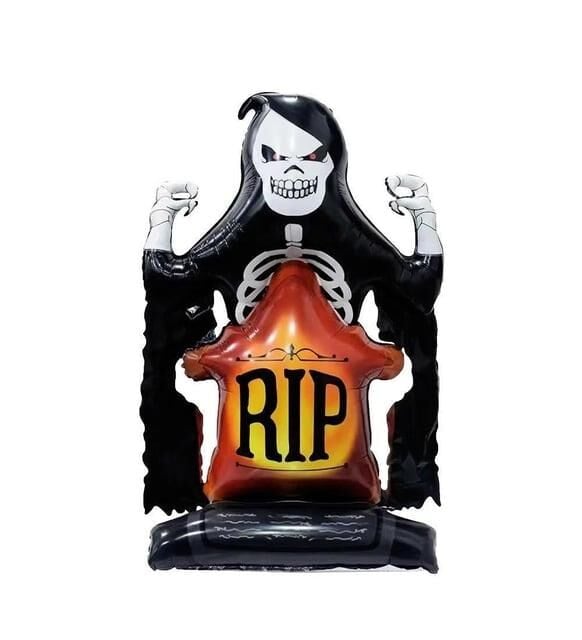 HALLOWEEN FOLYO BALON MEZAR TAŞI RIP 122*76CM