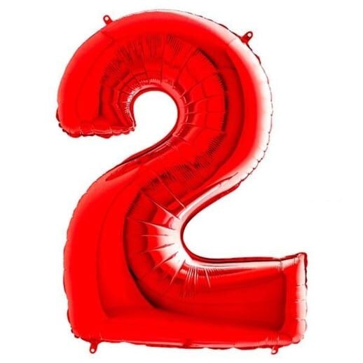 FOLYO BALON RAKKAM KIRMIZI 2