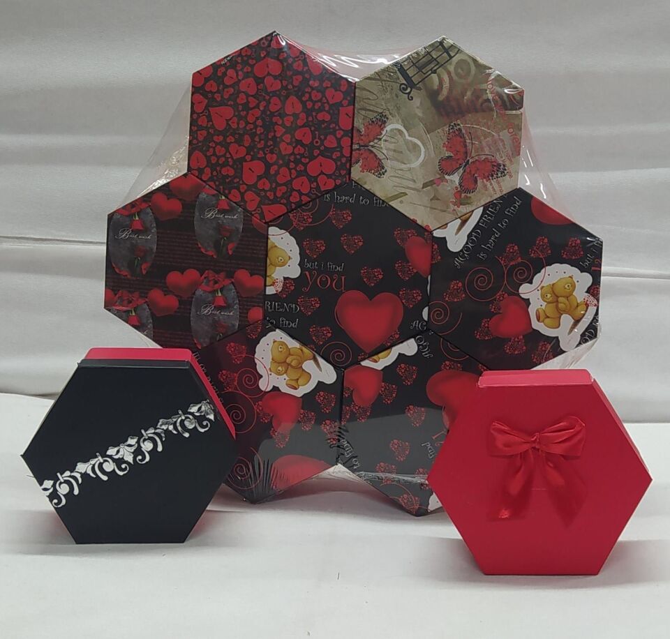 TN TEKLİ KUTU ALTIGEN  DESENLİ