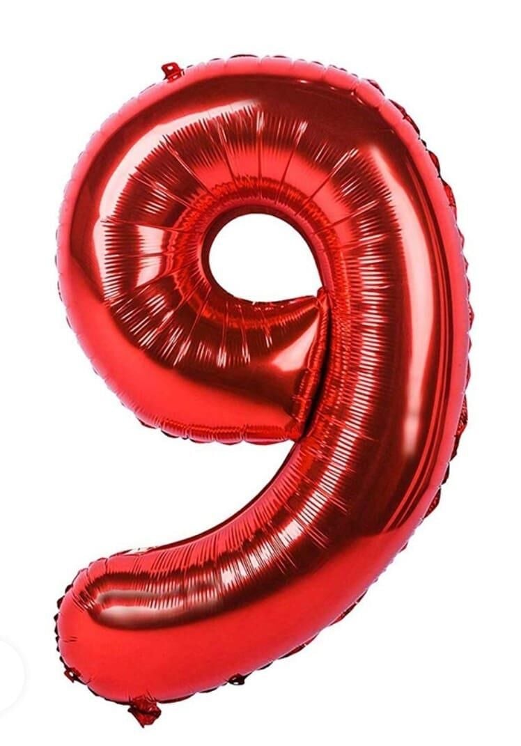 FOLYO BALON RAKKAM KIRMIZI 9