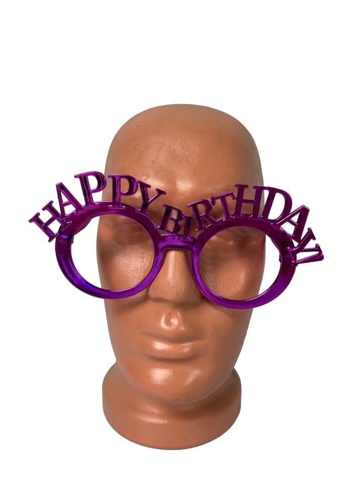 GÖZLÜK  HAPPY BIRTHDAY YAZILI KİRPİKLİ