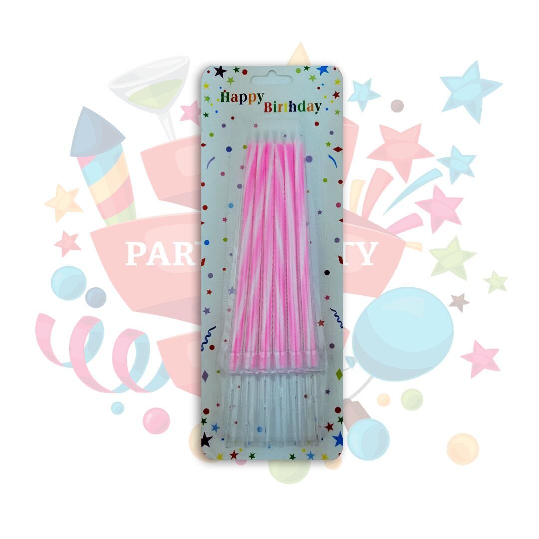 MUM ŞEKER ÇUBUĞU MAKARON 13 CM PEMBE