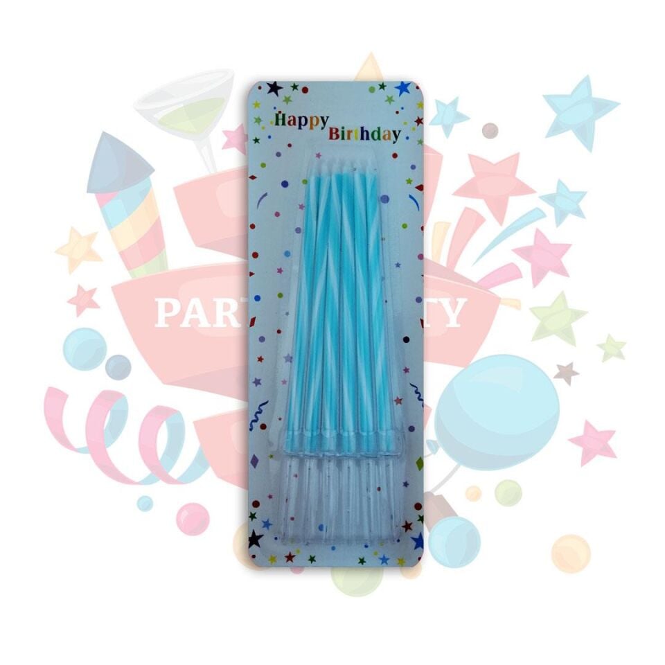 MUM ŞEKER ÇUBUĞU MAKARON 13 CM MAVİ