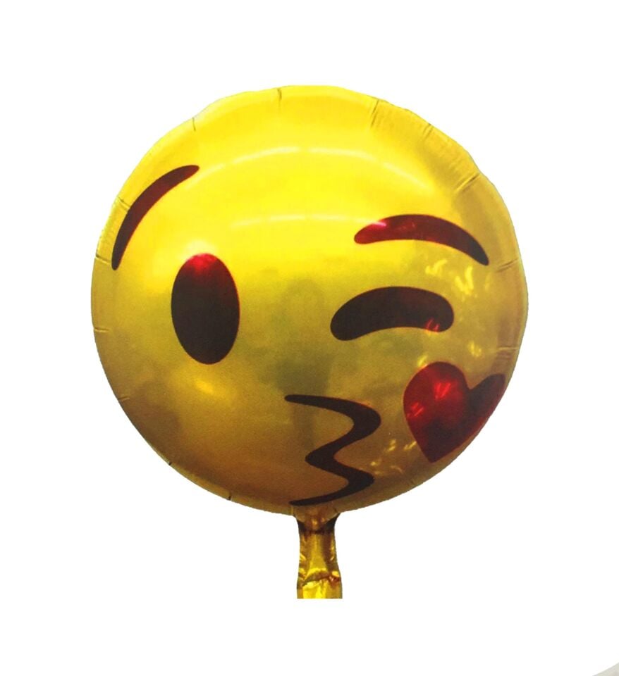 FOLYO BALON GÜLEN YÜZ ÖPÜCÜK