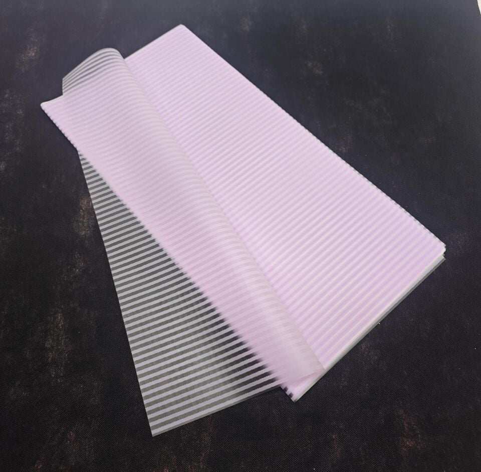 BUKETLİK PP MOR ÇİZGİLİ 58*58  15 Lİ