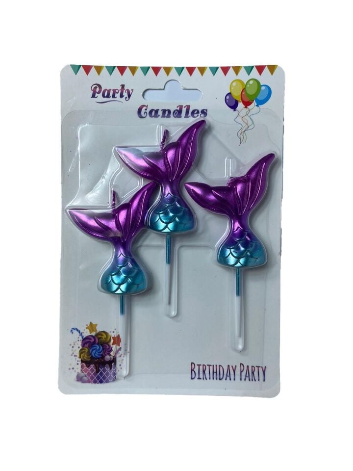 MUM DENİZ KIZI KUYRUĞU MAKARON RENKLİ