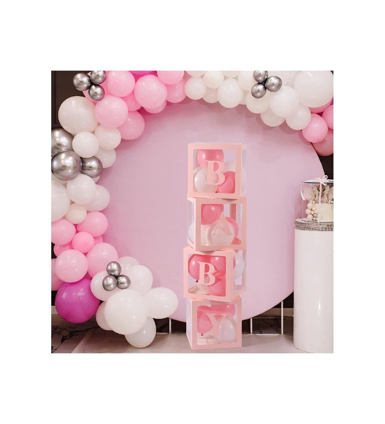 KUTU ŞEFFAF BABY BASKILI PEMBE