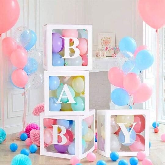 KUTU ŞEFFAF BABY BASKILI BEYAZ