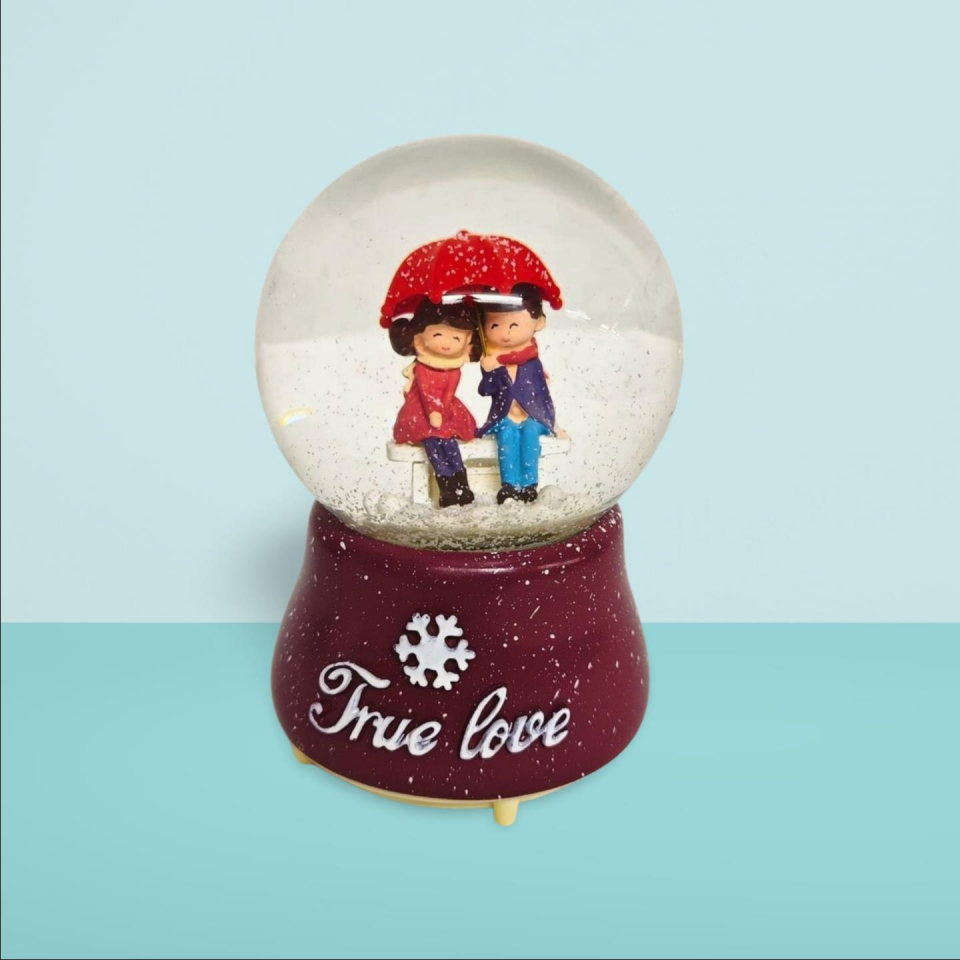 KAR KÜRESİ ŞEMSİYELİ AŞIKLAR