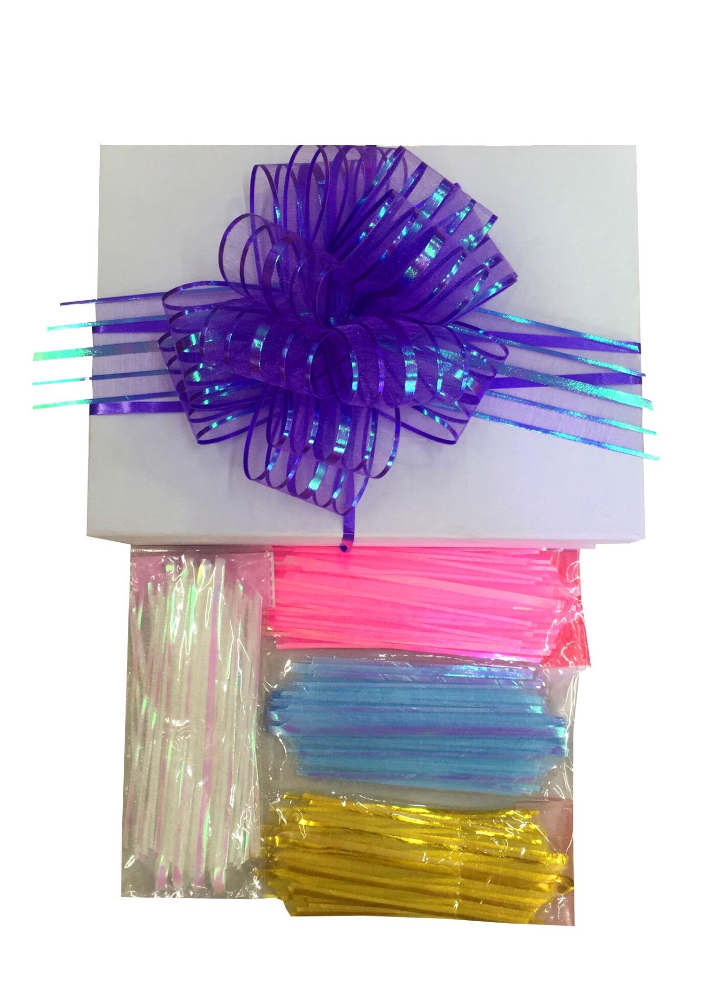 ORGANZE POMPOM FİYONK ÇEKMELİ BÜYÜK