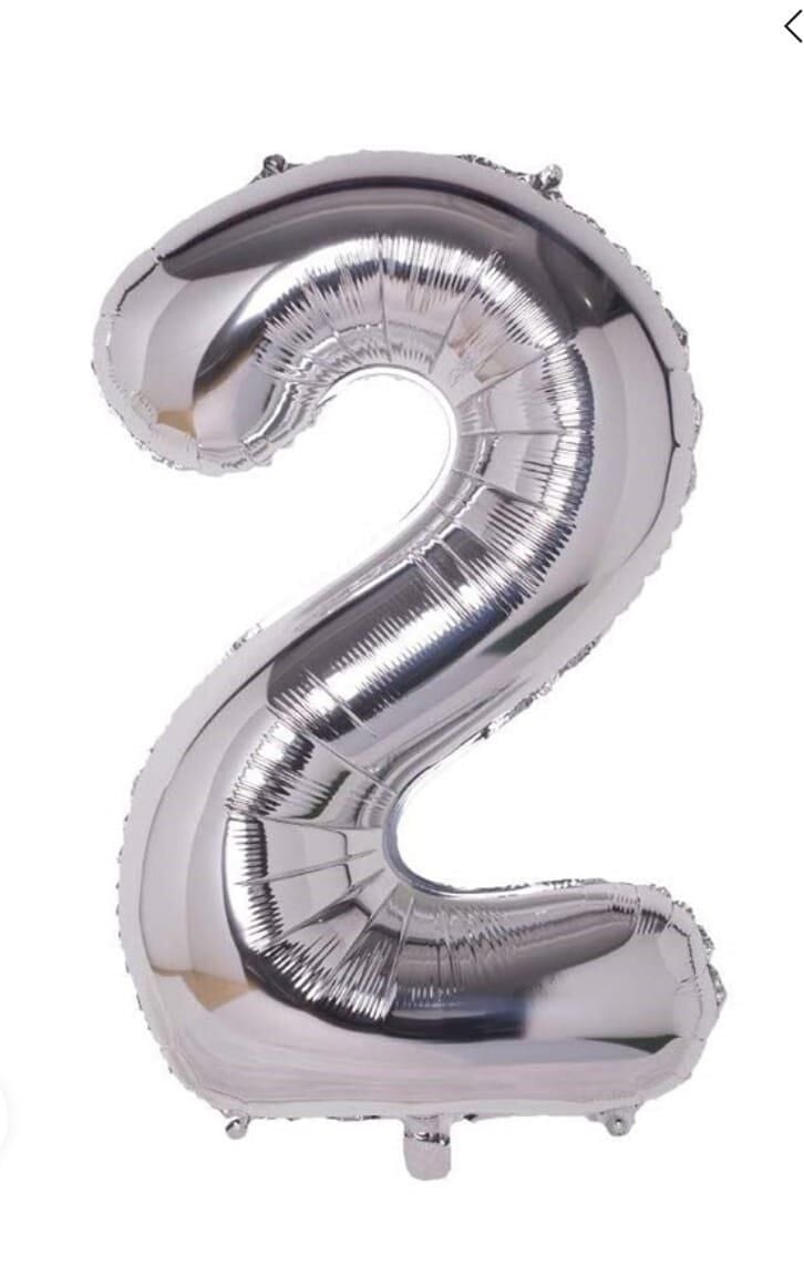 FOLYO BALON RAKKAM GÜMÜŞ 2