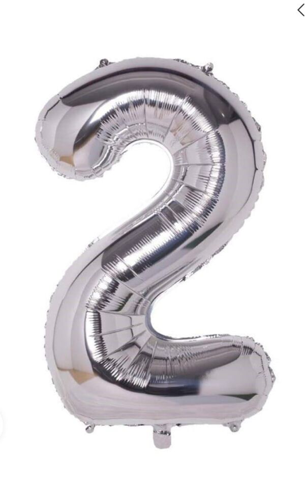 FOLYO BALON RAKKAM GÜMÜŞ 2