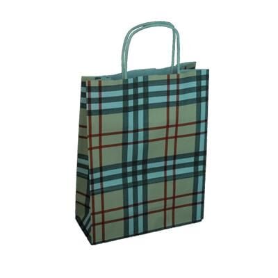 ÇANTA B.KRAFT  BÜKÜM  SAPLI EKOSELİ 18*24cm 25 Lİ