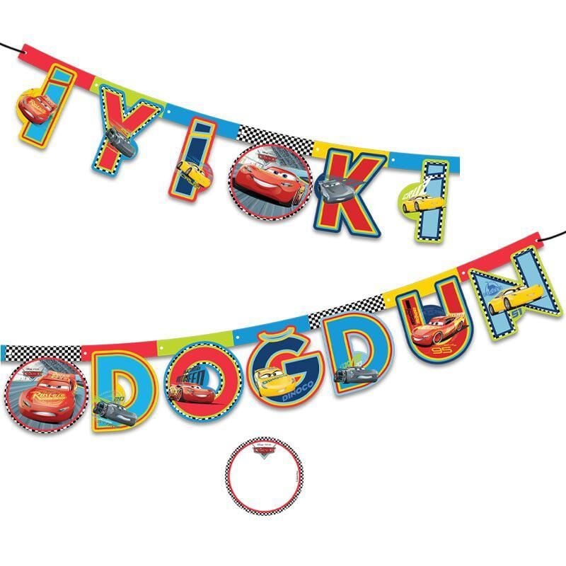 OYNAR KARTON İYİKİ DOĞDUN YAZI LİSANSLI CARS RSN