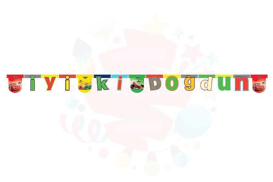 OYNAR KARTON İYİKİ DOĞDUN YAZI LİSANSLI CARS RSN