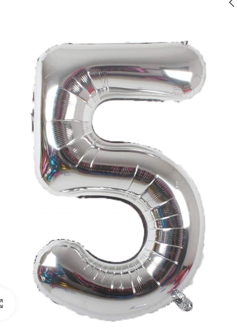 FOLYO BALON RAKKAM GÜMÜŞ 5