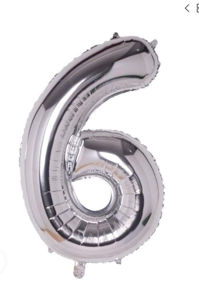 FOLYO BALON RAKKAM GÜMÜŞ 6
