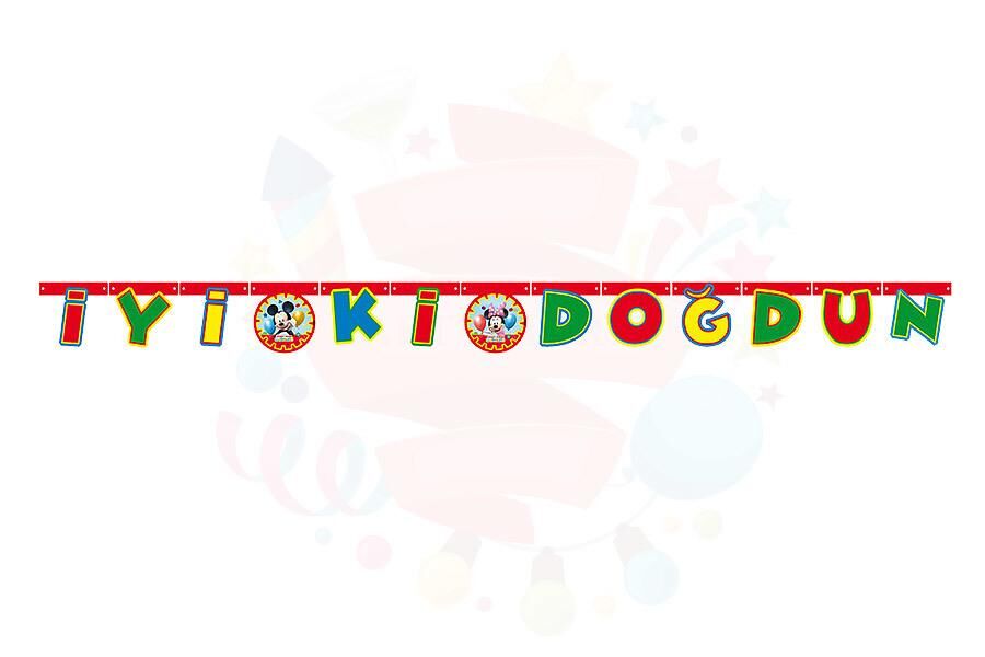 OYNAR KARTON İYİKİ DOĞDUN YAZI LİSANSLI MICKEY