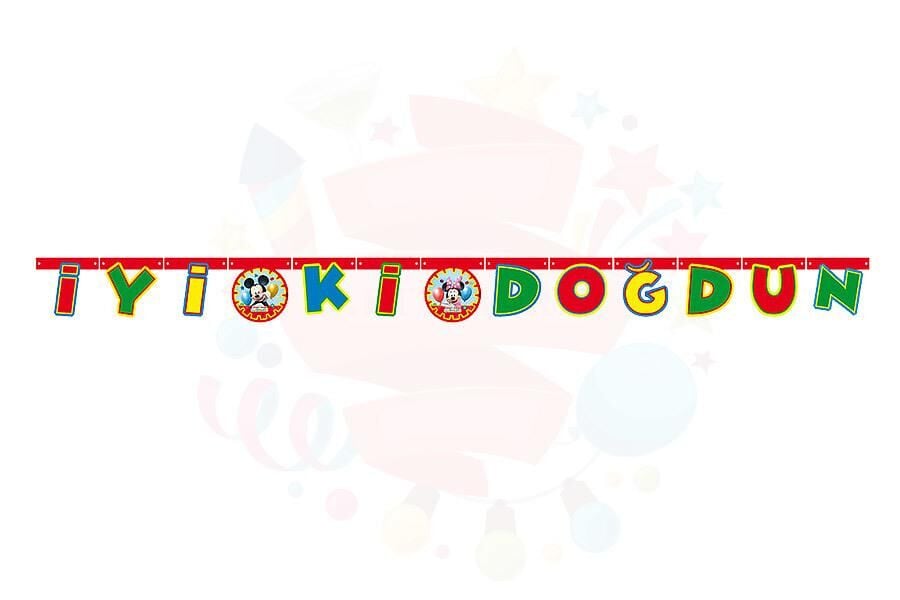 OYNAR KARTON İYİKİ DOĞDUN YAZI LİSANSLI MICKEY