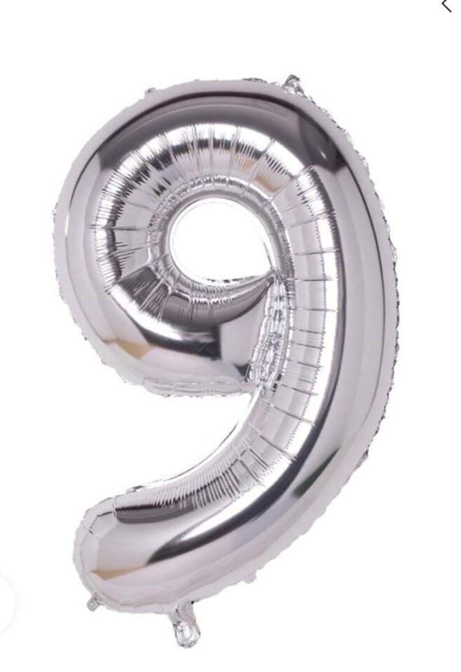 FOLYO BALON RAKKAM GÜMÜŞ 9