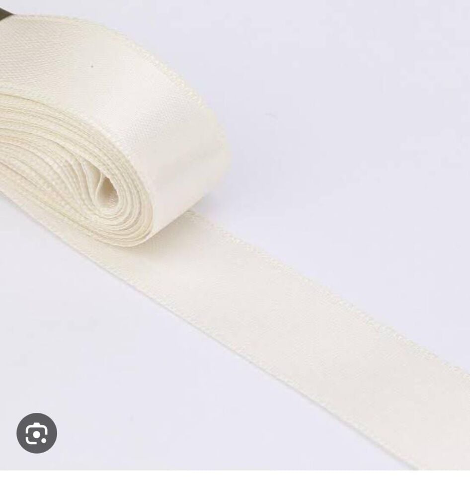 KURDELE SATEN KREM 10 MT 2 CM