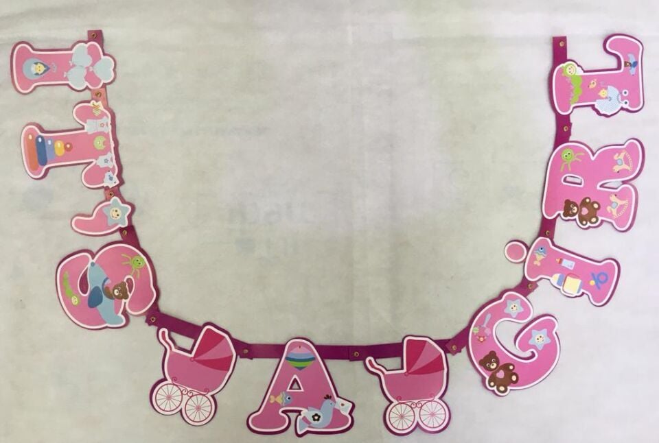 OYNAR KARTON YAZI IT'S A GIRL