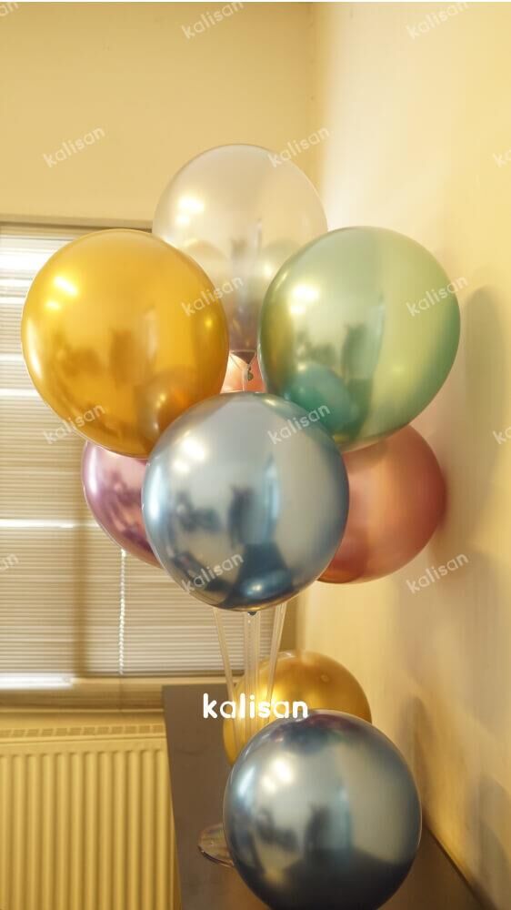 BALON 12'' KROM(MİRROR) MIX 50 Lİ KALİSAN