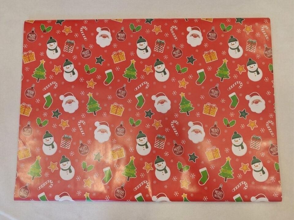 KUŞE KAĞIT 70*100 YILBAŞI BASKILI NOELBABALI 50 Lİ