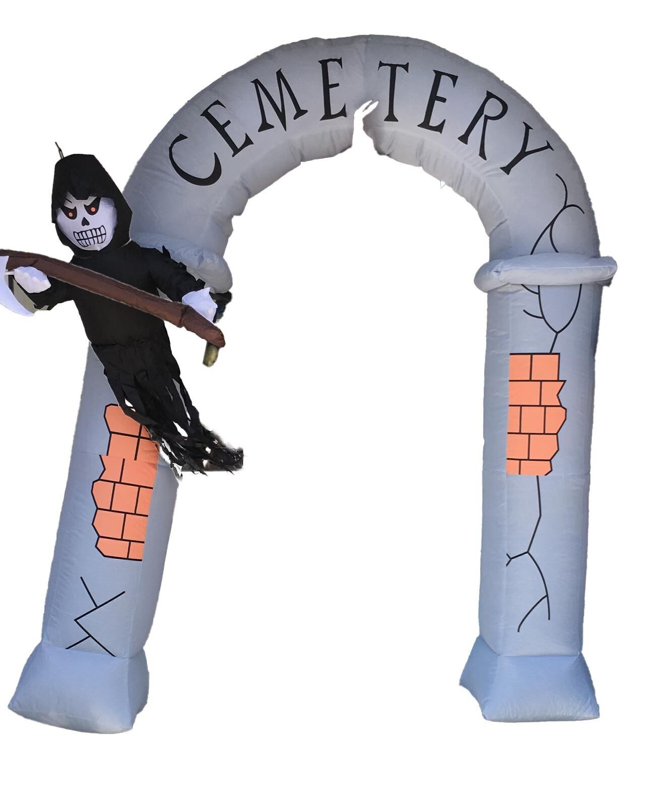 HALLOWEEN ŞİŞME MEZARLIK GİRİŞİ IŞIKLI 240CM.