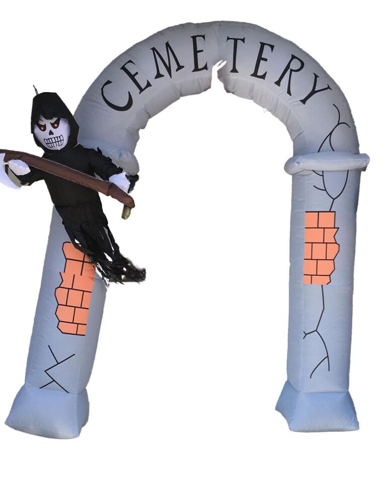 HALLOWEEN ŞİŞME MEZARLIK GİRİŞİ IŞIKLI 240CM.