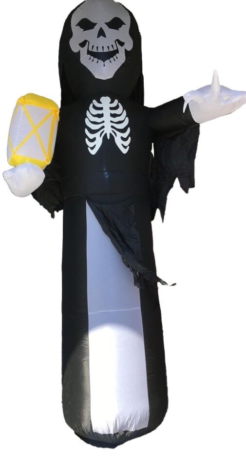 HALLOWEEN ŞİŞME İSKELET KAPI SÜSÜ IŞIKLI 240CM