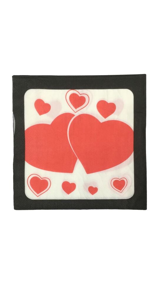 PEÇETE KALP İKİLİ SİYAH