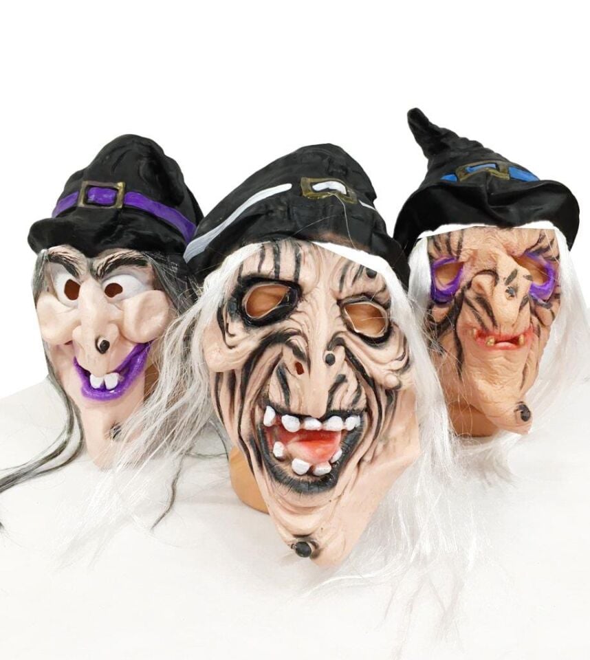 HALLOWEEN SİLİKON ET MASKE CADI