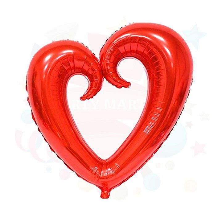 FOLYO BALON İÇİ BOŞ KALP BÜYÜK 30'' KIRMIZI
