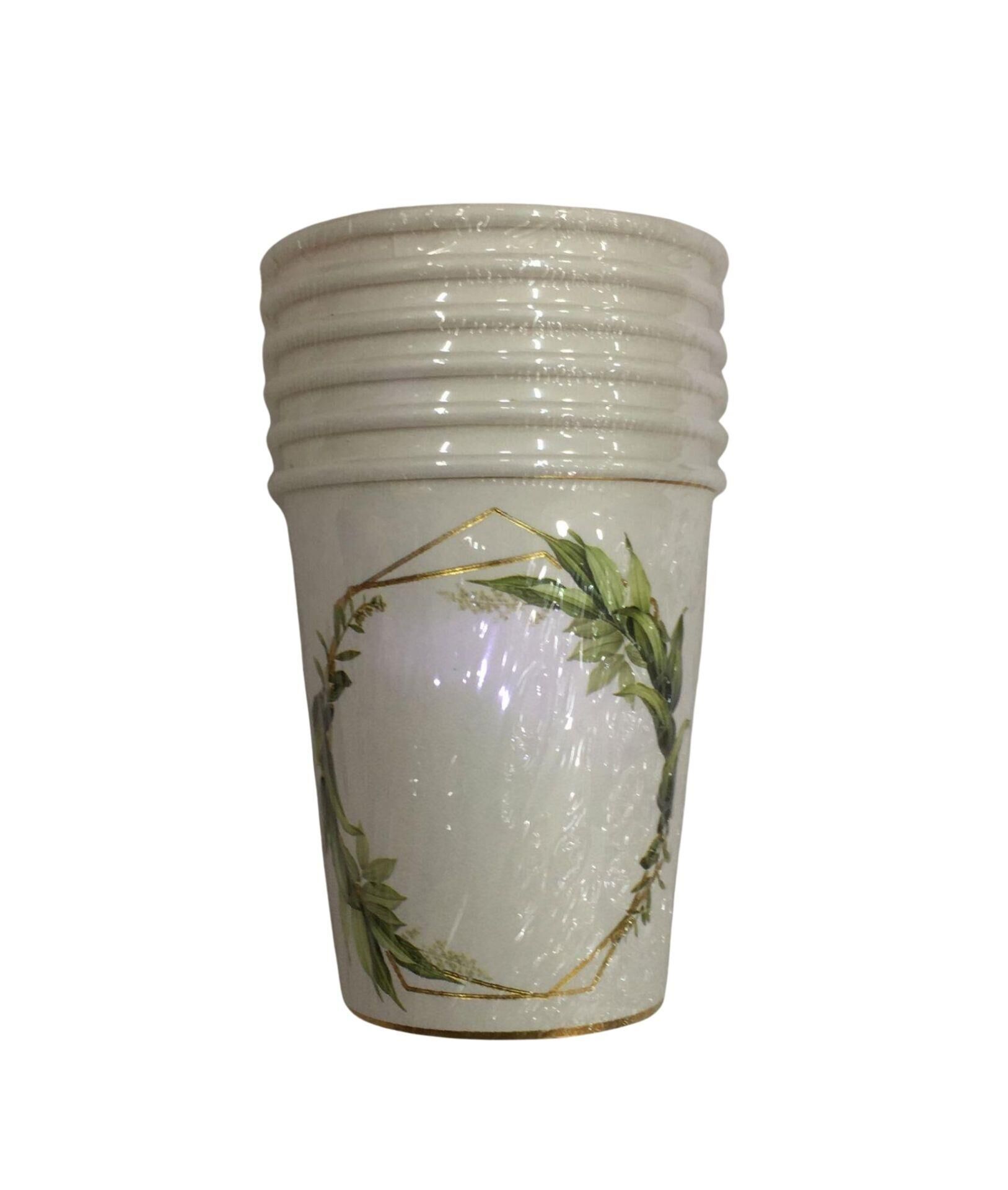 BARDAK  KARTON VARAK BASKILI ZEYTİN DALI  6LI