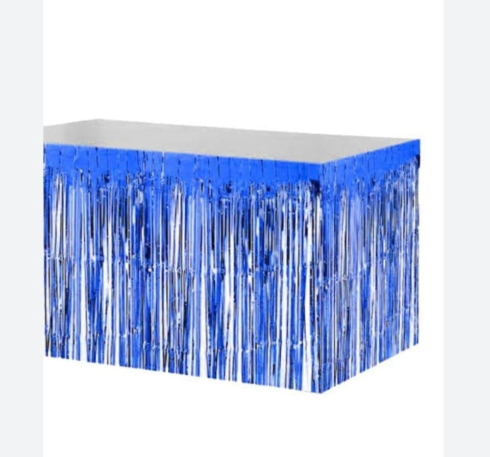 FUNKO SAÇAK MASA SÜSÜ 4 MT*73 CM KOYU MAVİ