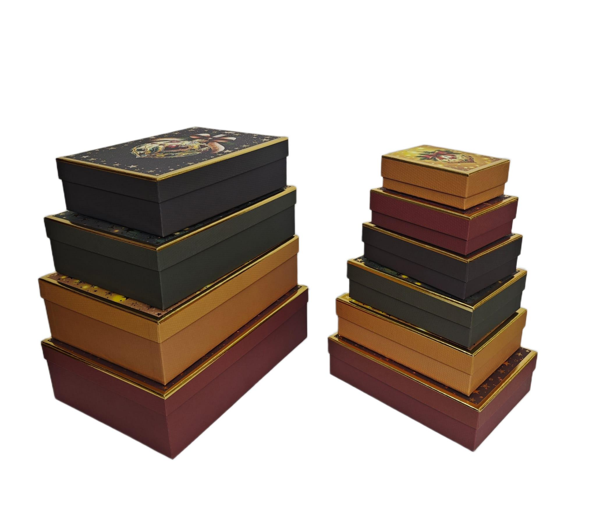 KUTU DİKDÖRTGEN 10 LU YILBAŞI TOP DESENLİ
