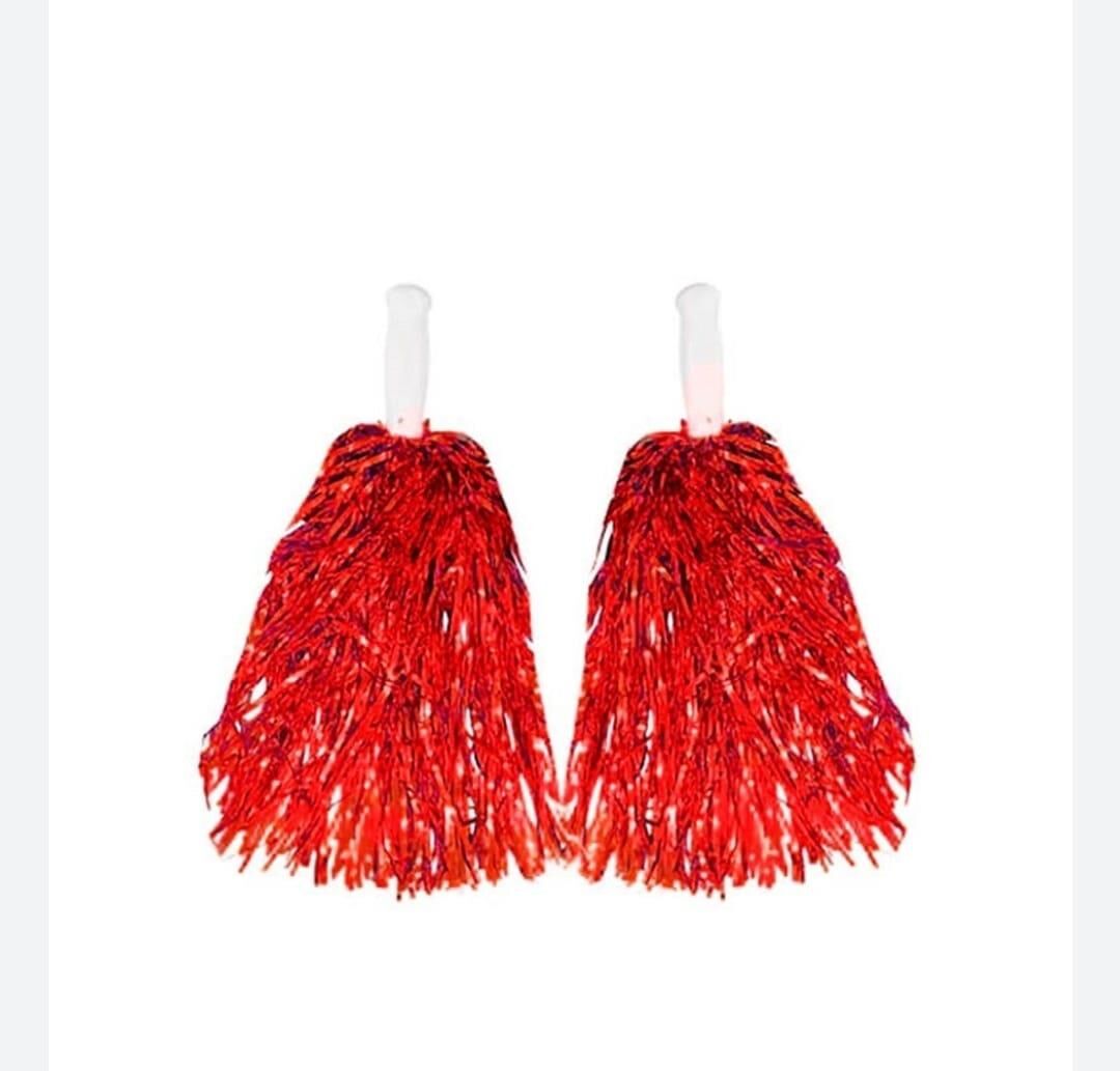 PONPON RENKLİ METALİK İTHAL KIRMIZI 2 Lİ