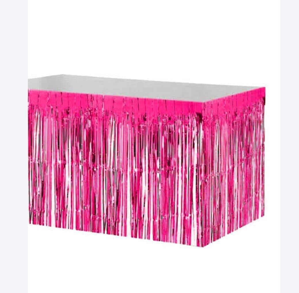 FUNKO SAÇAK MASA SÜSÜ 4 MT*73 CM FUŞYA