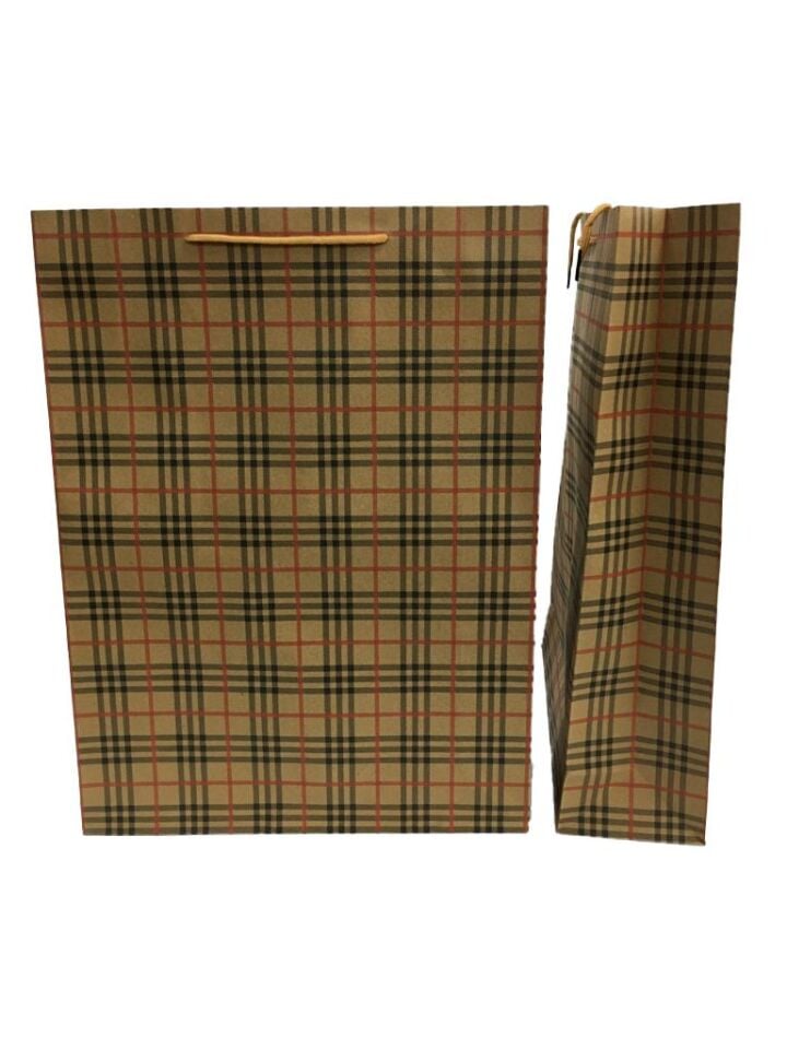 ÇANTA KRAFT İTHAL 31*42 EKOSE DESEN 12 Lİ