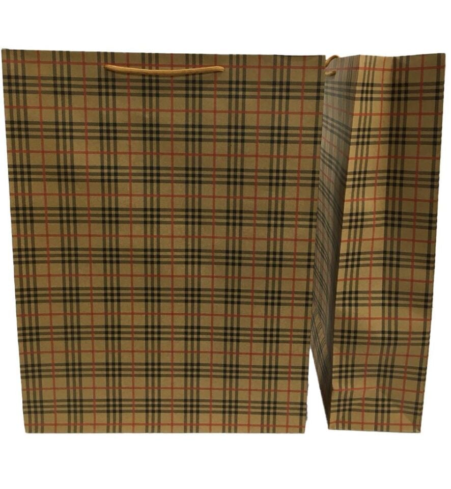 ÇANTA KRAFT İTHAL 38*50 EKOSE DESEN 12 Lİ