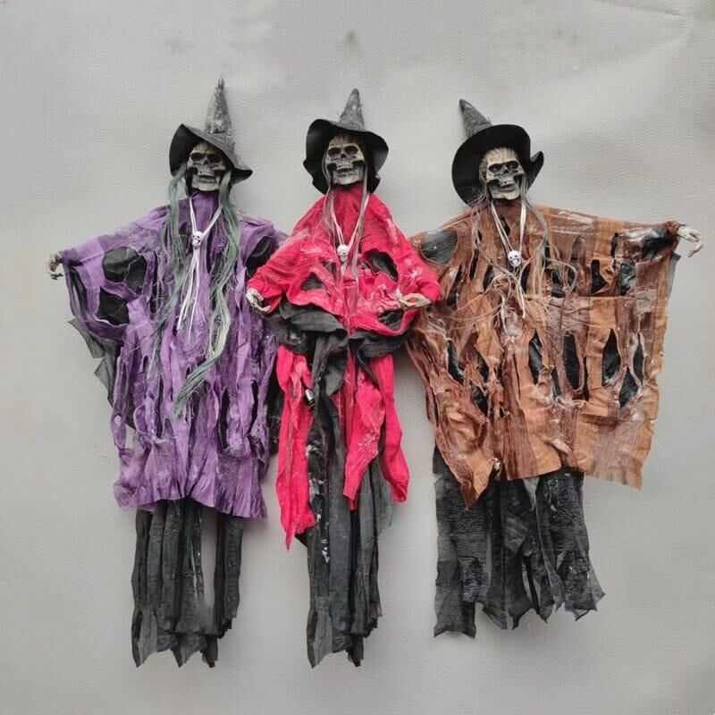 HALLOWEN ŞAPKALI KORSAN İSKELET HAREKETLİ