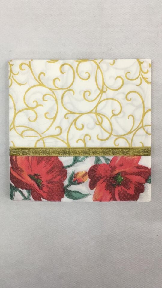 PEÇETE GÜLLÜ DESENLİ