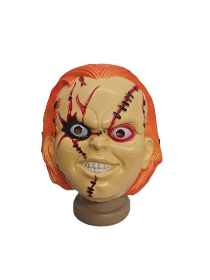 HALLOWEEN PLASTİK MASKE SAÇLI CHUCKY