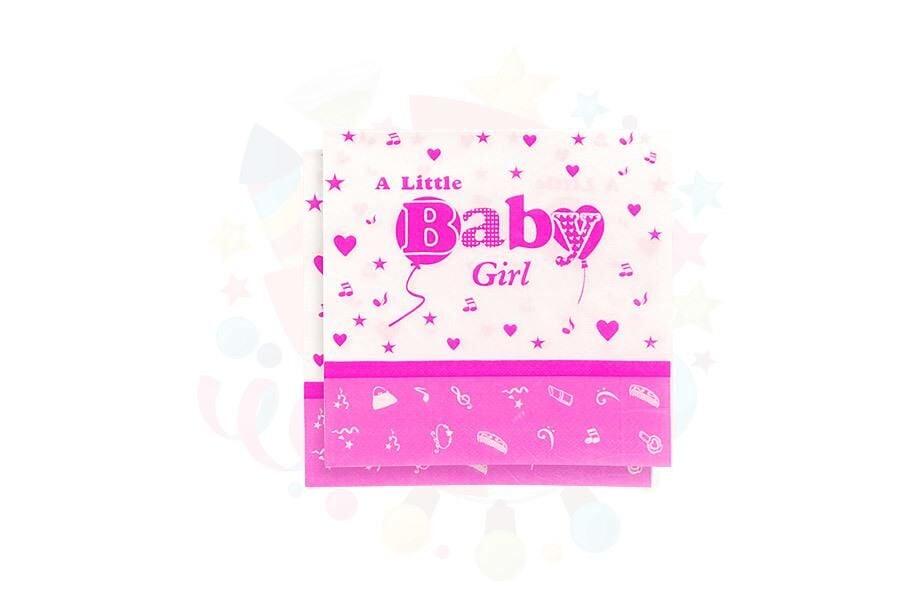 PEÇETE TEMALI BABY PEMBE 20 Lİ
