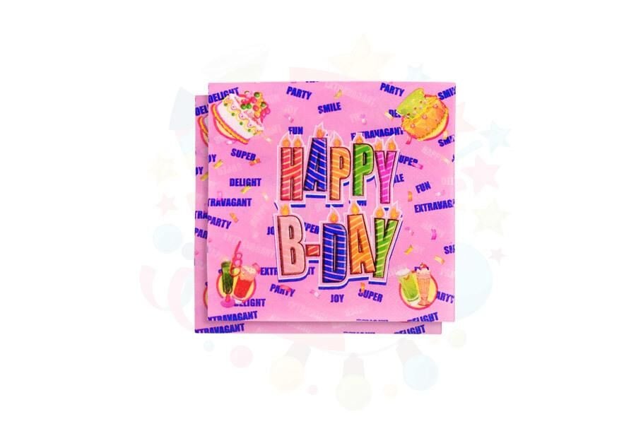 PEÇETE TEMALI HAPPY PEMBE 20 Lİ