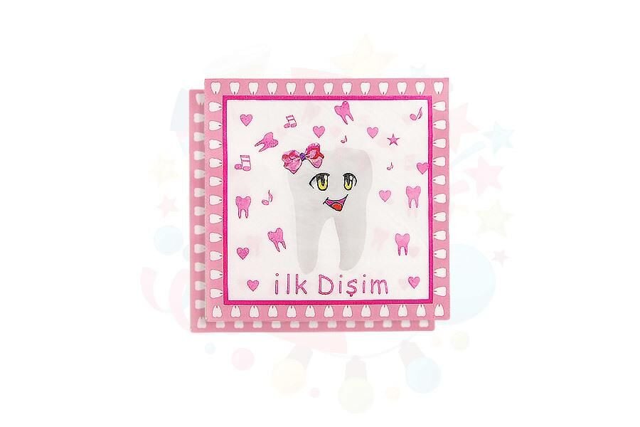 PEÇETE TEMALI İLK DİŞ PEMBE